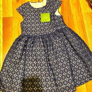 NWT Gorgeous Kate Spade kid’s blue dress Size 4y